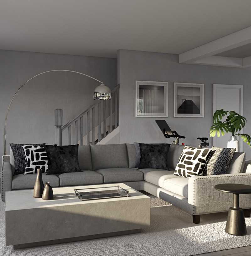 Contemporary, Modern Living Room Design by Havenly Interior Designer Anny