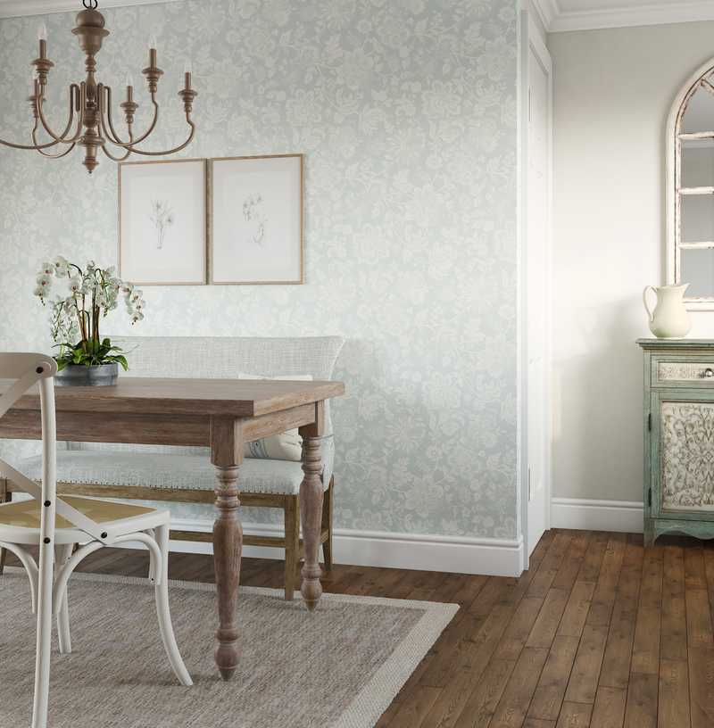 Classic, Coastal, Farmhouse Dining Room Design by Havenly Interior Designer Regina
