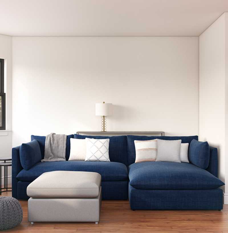 Midcentury Modern Living Room Design by Havenly Interior Designer Nina