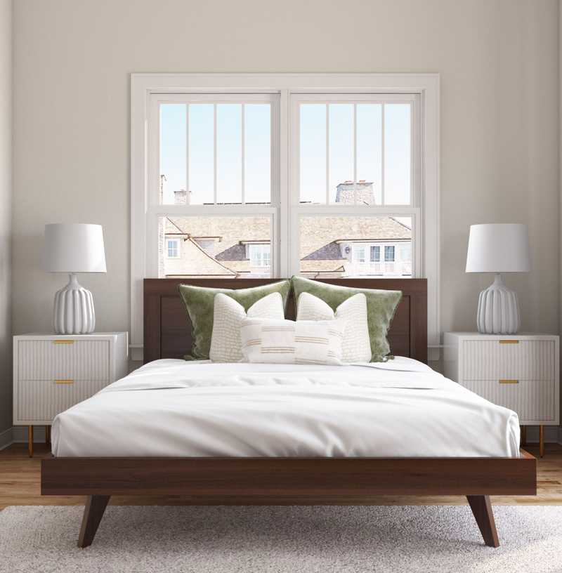 Modern, Midcentury Modern Bedroom Design by Havenly Interior Designer Katherine