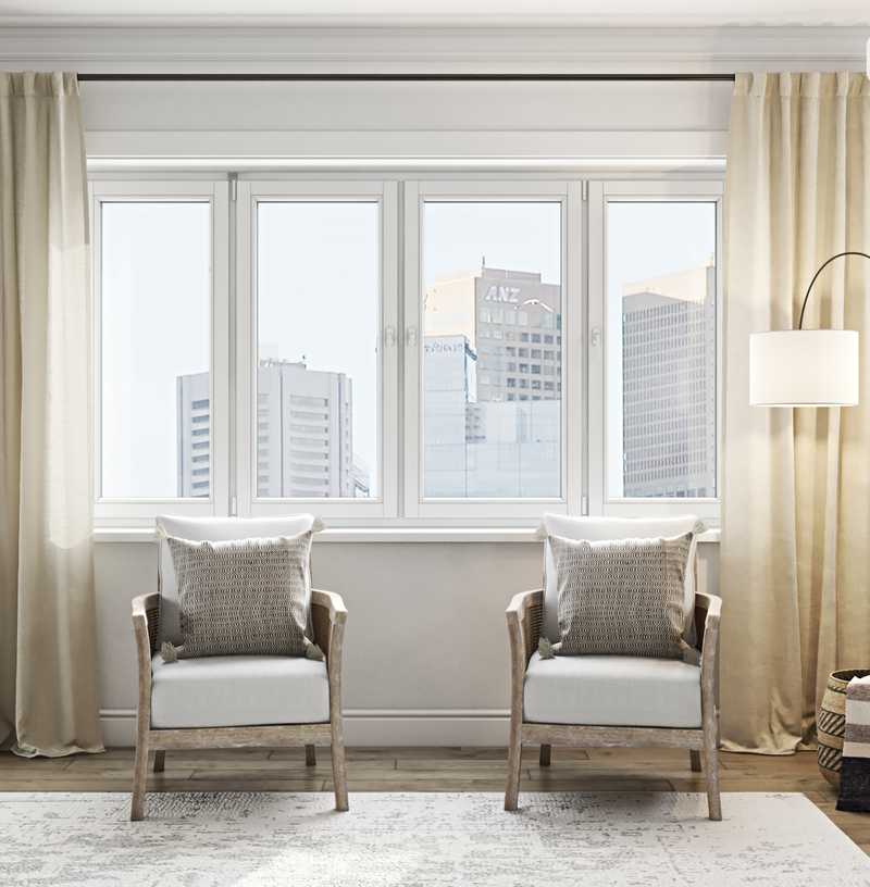 Eclectic, Transitional Living Room Design by Havenly Interior Designer Amy