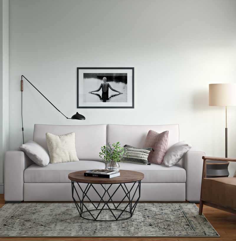 Contemporary, Transitional Living Room Design by Havenly Interior Designer Ella