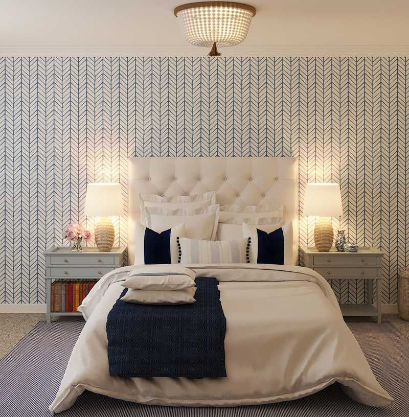 Classic, Coastal Bedroom Design by Havenly Interior Designer Eliza