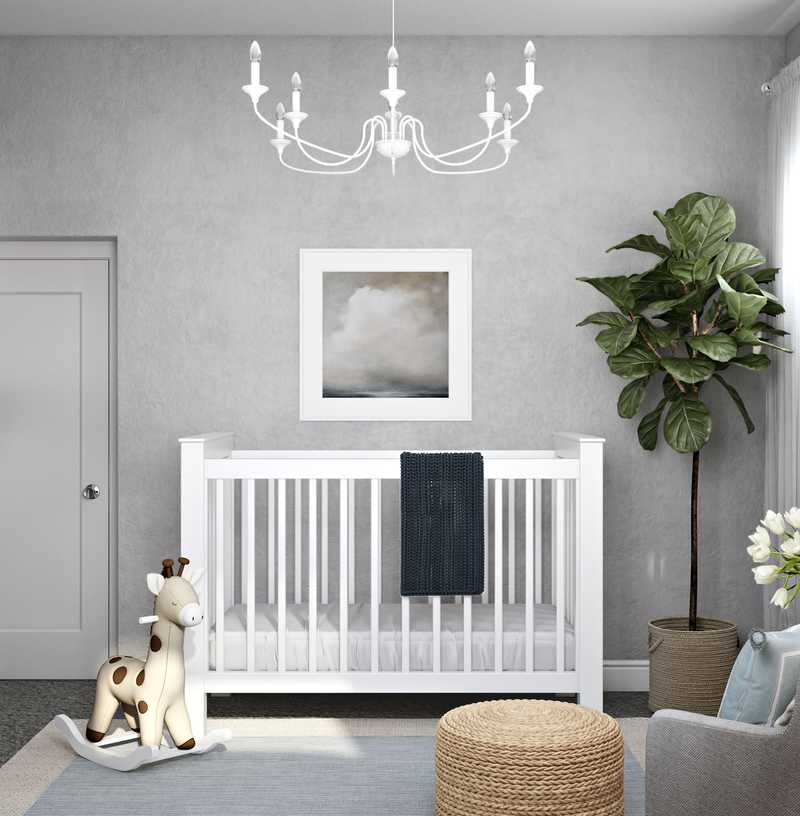 Classic, Coastal Nursery Design by Havenly Interior Designer Autumn