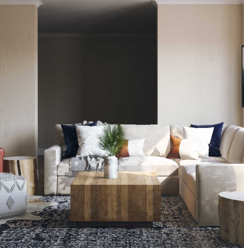 Modern, Minimal Living Room Design by Havenly Interior Designer Madison