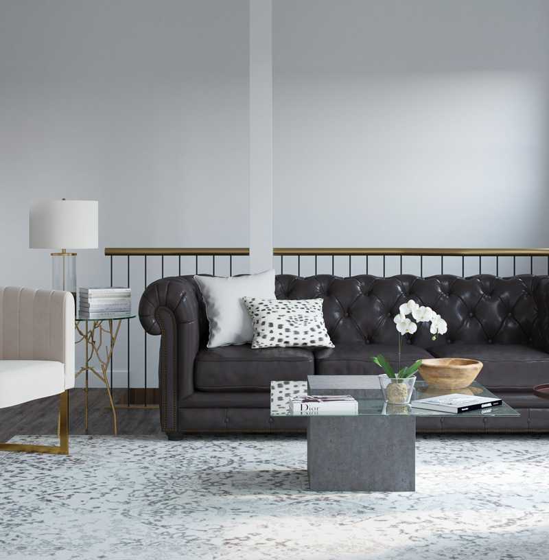 Contemporary, Modern Living Room Design by Havenly Interior Designer Emilee