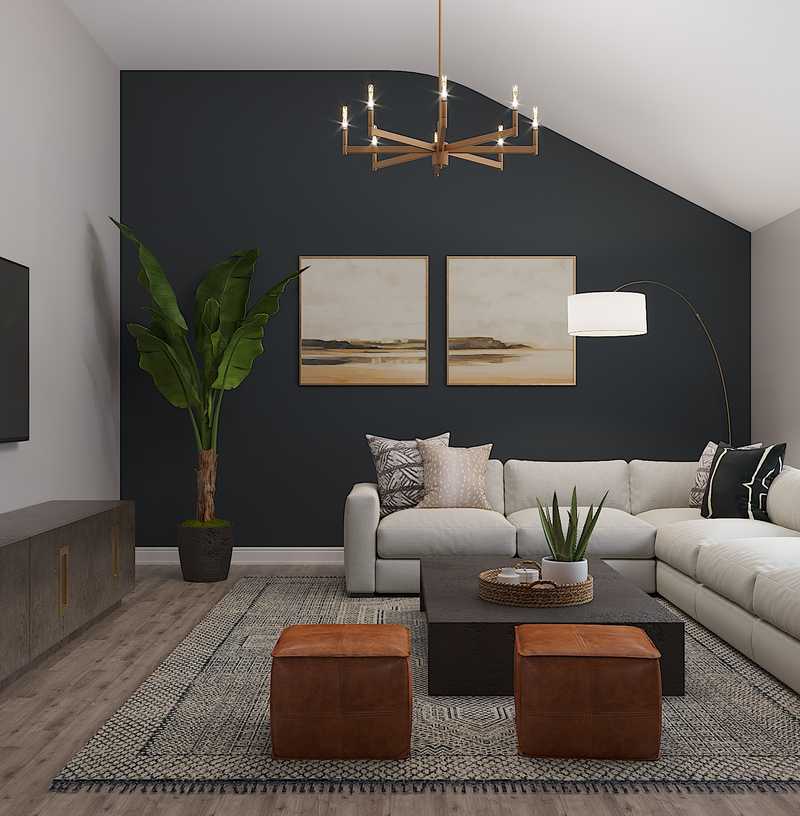 Modern, Midcentury Modern, Scandinavian Living Room Design by Havenly Interior Designer Isabella