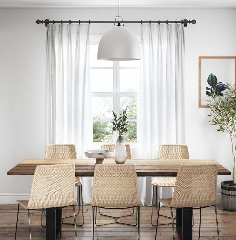 Modern, Eclectic, Bohemian, Midcentury Modern Dining Room Design by Havenly Interior Designer Karie