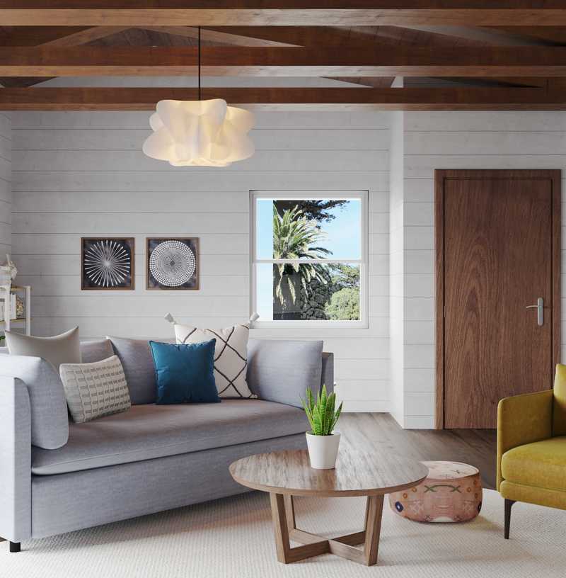 Contemporary, Midcentury Modern Living Room Design by Havenly Interior Designer Bianca
