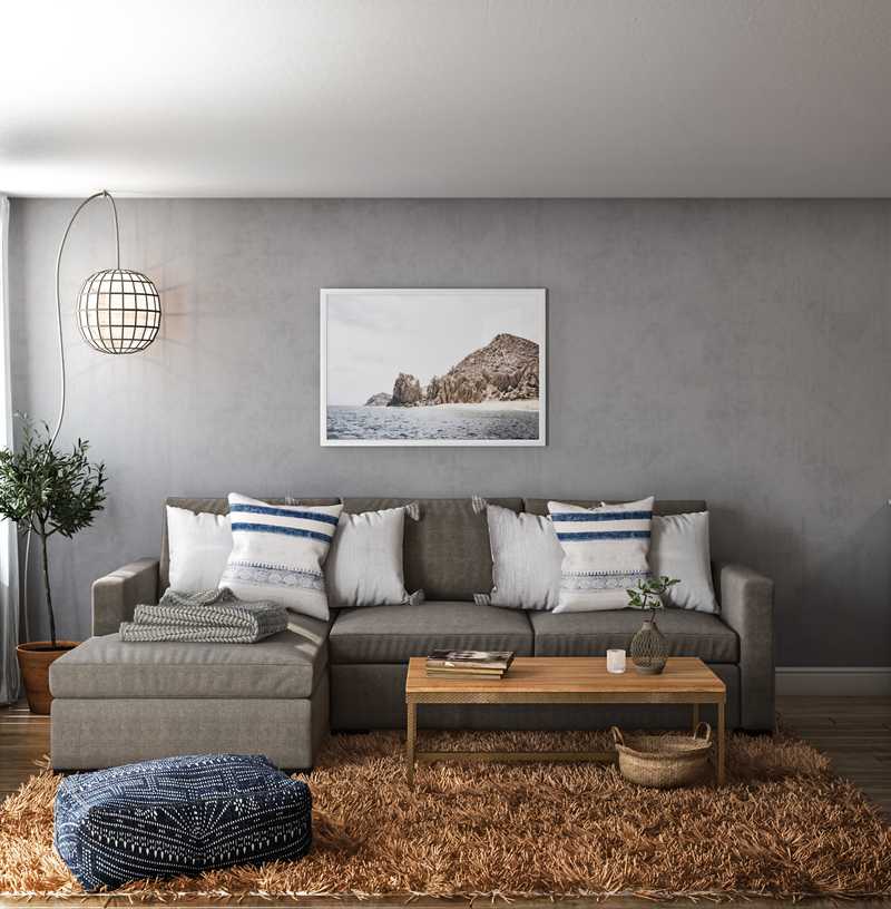 Eclectic, Bohemian Living Room Design by Havenly Interior Designer Nichole