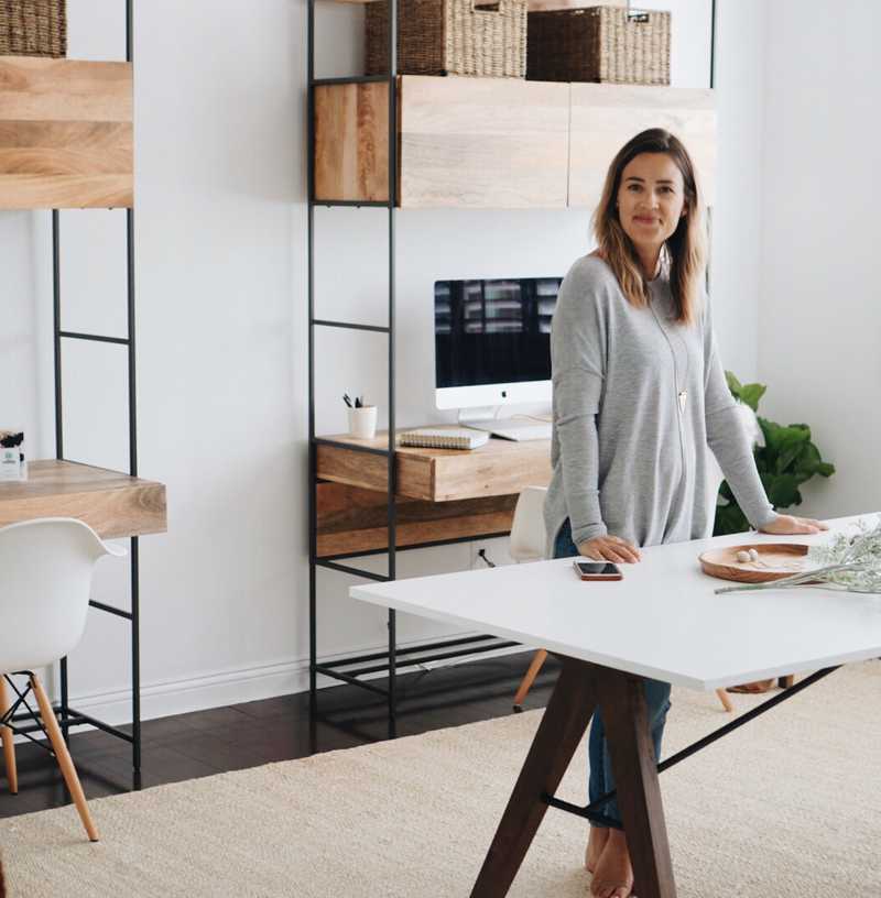 Modern, Industrial, Rustic Office Design by Havenly Interior Designer Priscilla