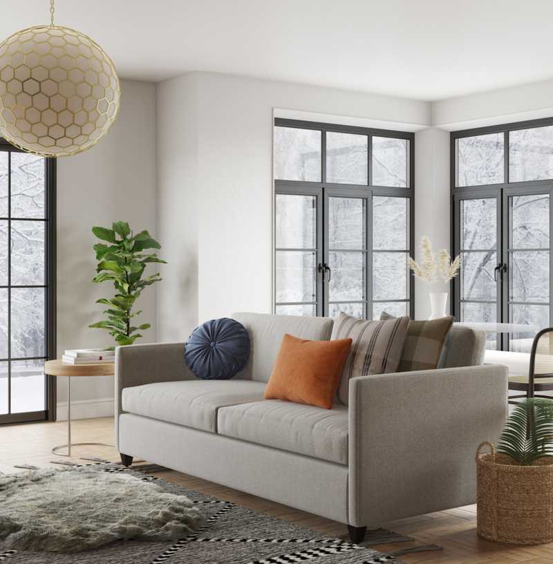 Classic, Eclectic Living Room Design by Havenly Interior Designer Sarah