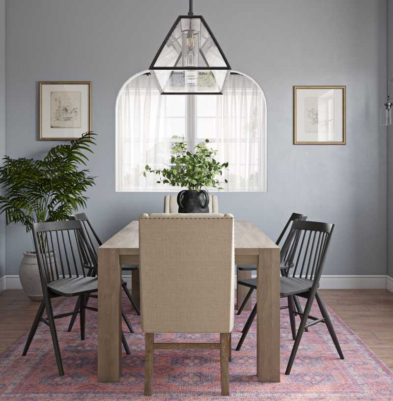 Coastal, Transitional Dining Room Design by Havenly Interior Designer Adrian