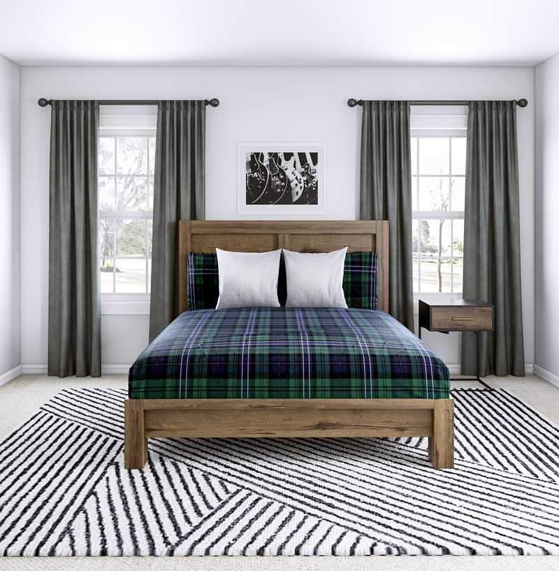 Industrial Bedroom Design by Havenly Interior Designer Brianna