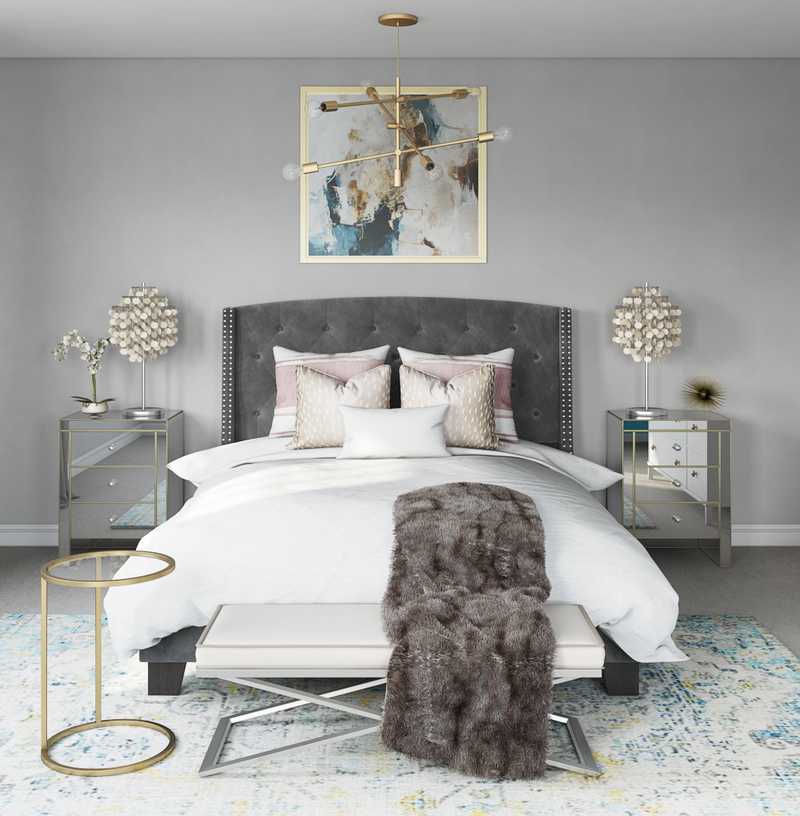 Modern, Glam Bedroom Design by Havenly Interior Designer Victoria