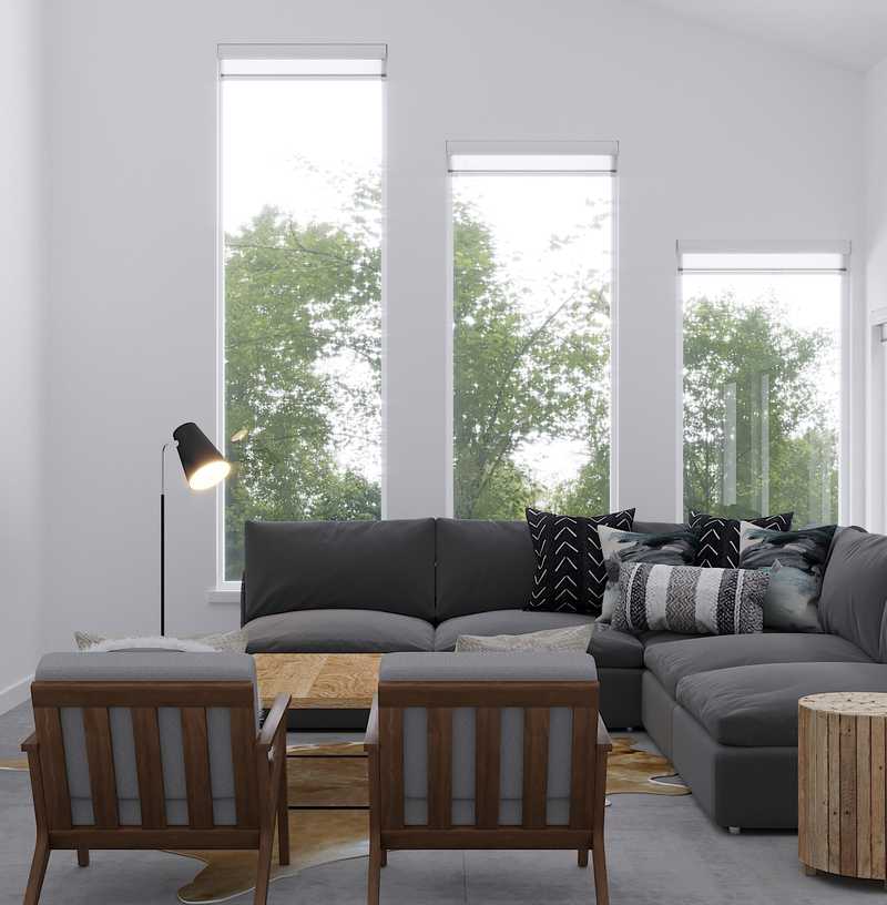 Modern, Minimal Living Room Design by Havenly Interior Designer Brianna