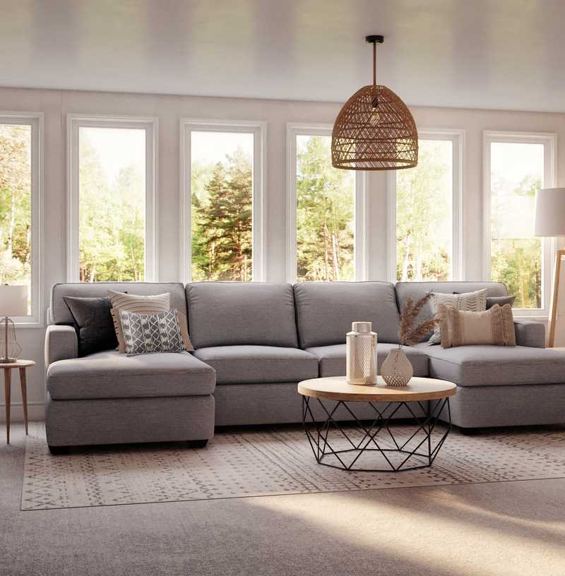 Bohemian, Southwest Inspired Living Room Design by Havenly Interior Designer Astrid