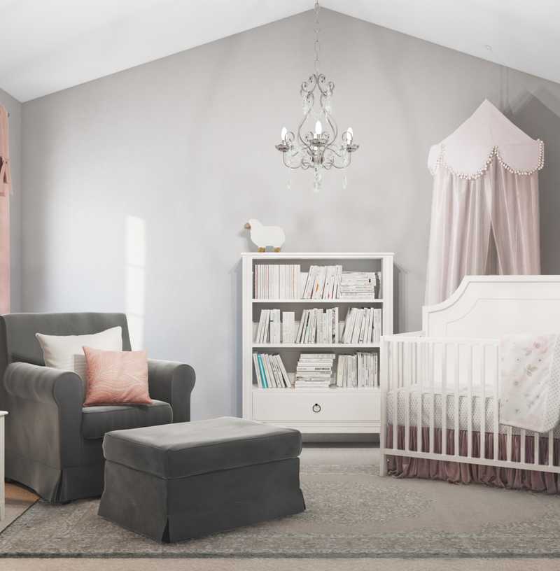 Contemporary, Glam Nursery Design by Havenly Interior Designer Emily