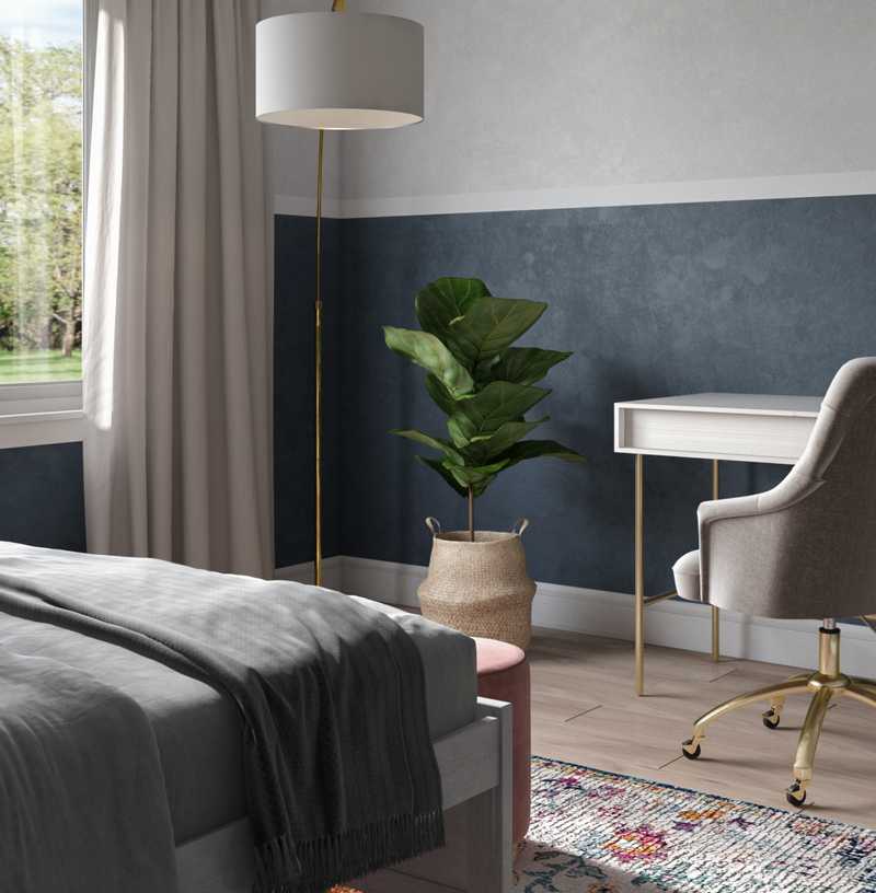 Modern, Eclectic, Glam, Global Bedroom Design by Havenly Interior Designer Lilly