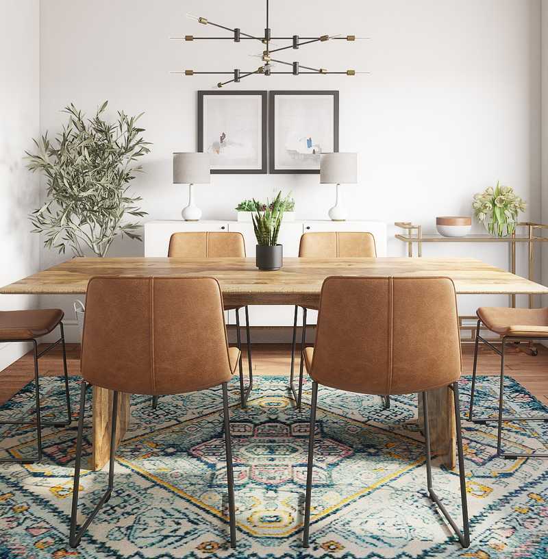 Modern, Bohemian Dining Room Design by Havenly Interior Designer Teresa