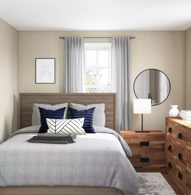 Contemporary, Modern, Rustic, Transitional Bedroom Design by Havenly Interior Designer Randi