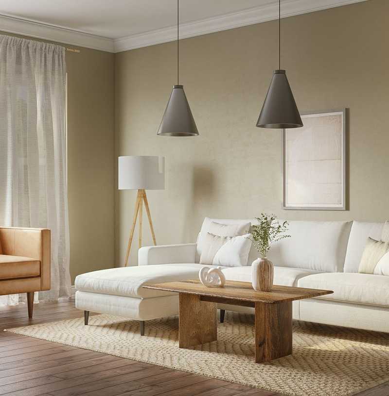 Midcentury Modern, Scandinavian Living Room Design by Havenly Interior Designer Rebecca