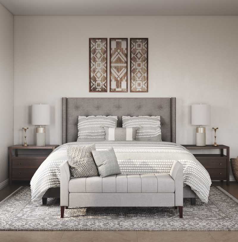 Industrial, Rustic Bedroom Design by Havenly Interior Designer Whitney