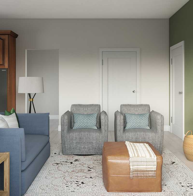 Midcentury Modern, Scandinavian Living Room Design by Havenly Interior Designer Caroline