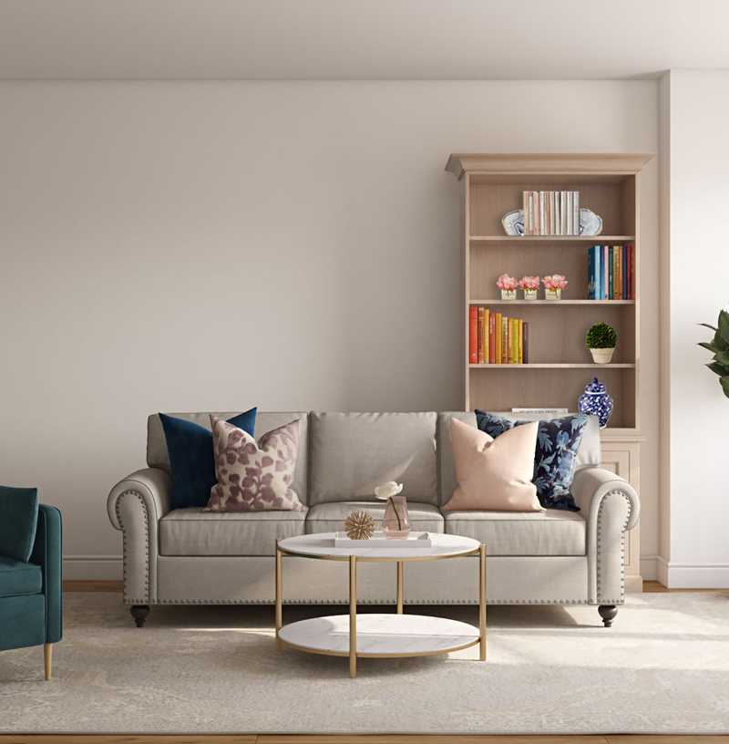 Classic, Glam Living Room Design by Havenly Interior Designer Sarah