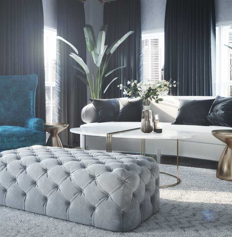 Eclectic Living Room Design by Havenly Interior Designer Julio