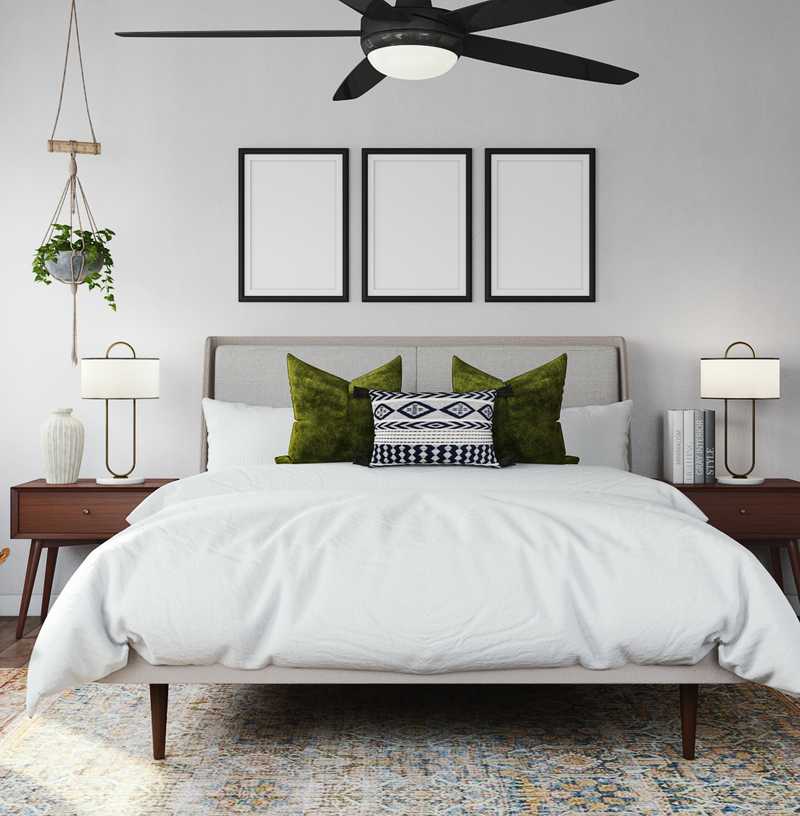 Eclectic, Bohemian, Global Bedroom Design by Havenly Interior Designer Emilee