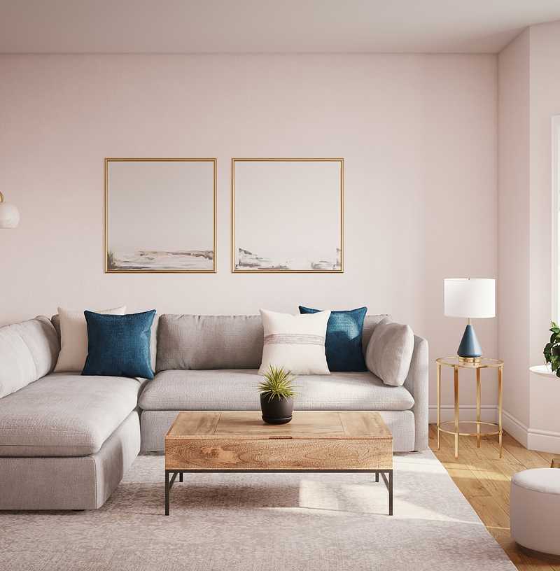 Modern, Scandinavian Living Room Design by Havenly Interior Designer Carla