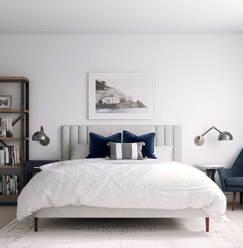 Farmhouse, Scandinavian Bedroom Design by Havenly Interior Designer Roxy