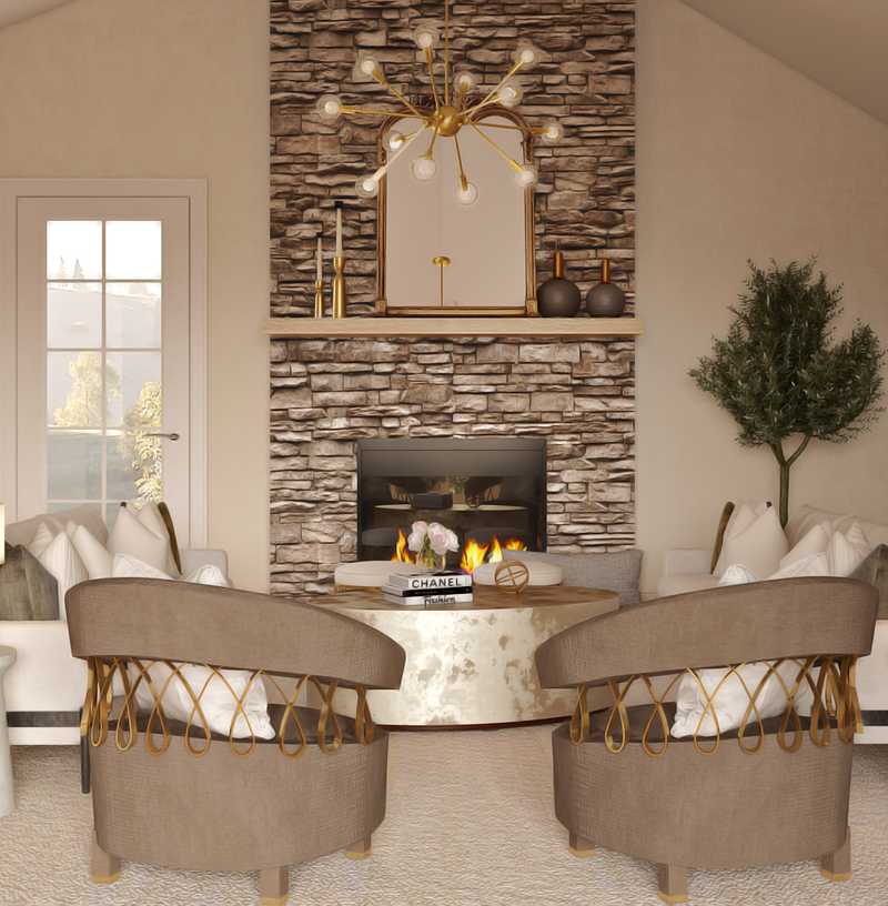 Modern Living Room Design by Havenly Interior Designer Karen