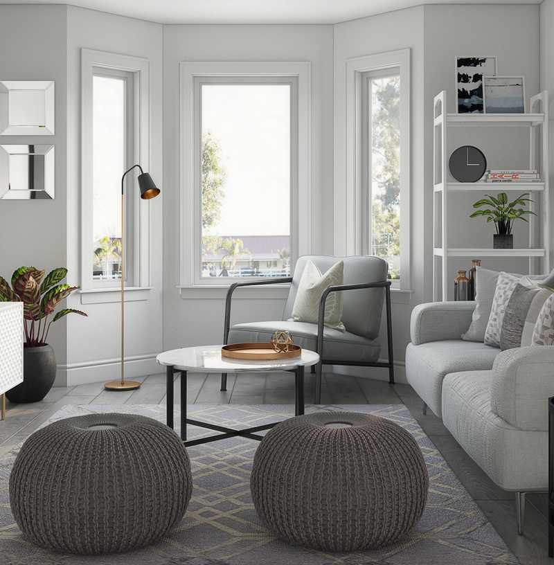 Midcentury Modern, Scandinavian Living Room Design by Havenly Interior Designer Karina