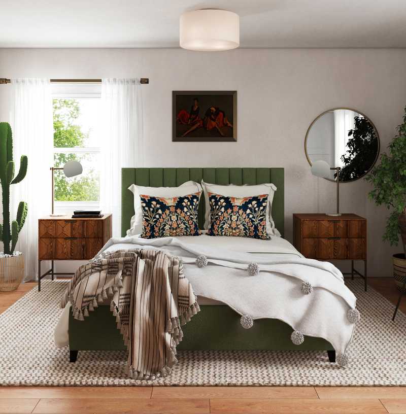 Eclectic, Transitional Bedroom Design by Havenly Interior Designer Emily