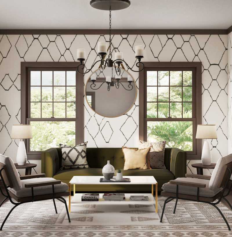Traditional, Scandinavian Living Room Design by Havenly Interior Designer Jenette