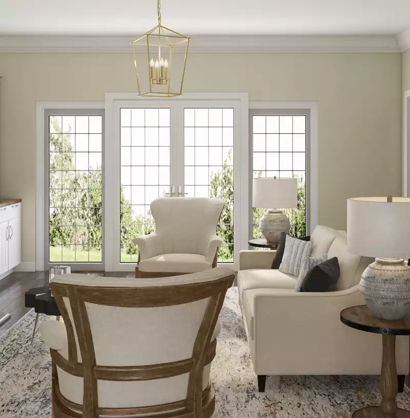Classic, Transitional Living Room Design by Havenly Interior Designer Sydney