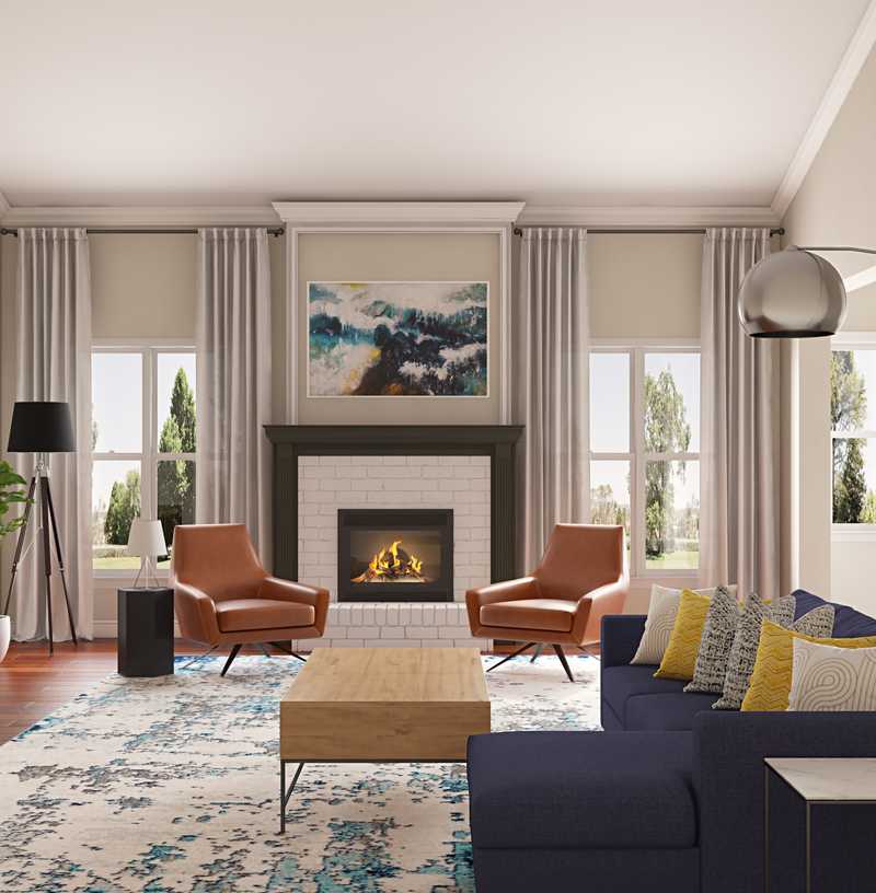 Modern Living Room Design by Havenly Interior Designer Chanel
