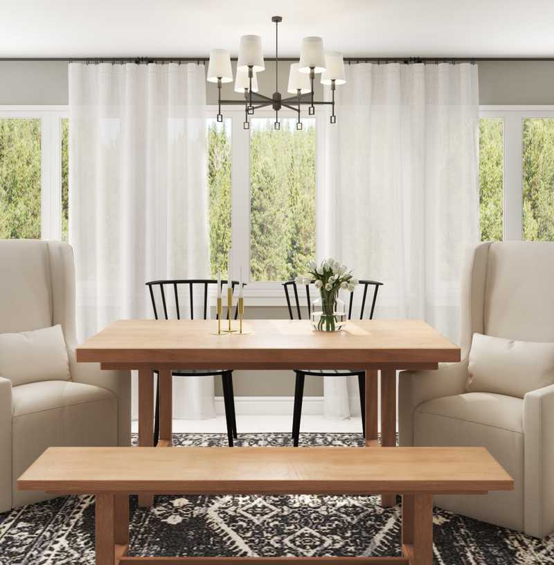 Modern, Classic, Farmhouse, Midcentury Modern, Scandinavian Dining Room Design by Havenly Interior Designer Autumn