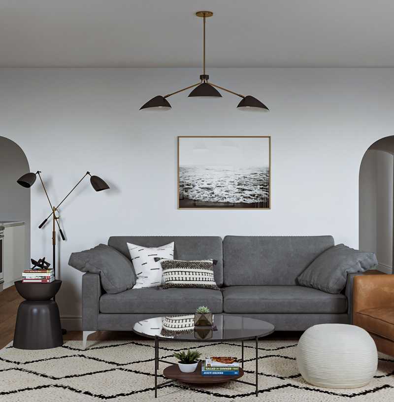 Classic, Transitional, Midcentury Modern, Scandinavian Living Room Design by Havenly Interior Designer Emilee
