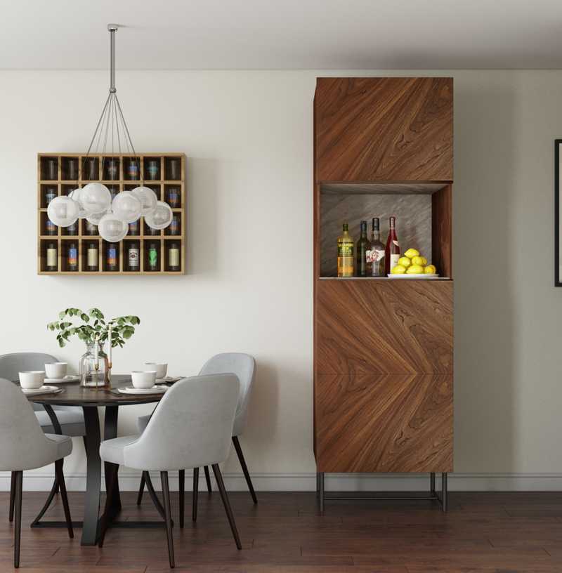 Modern, Midcentury Modern, Scandinavian Dining Room Design by Havenly Interior Designer Christine