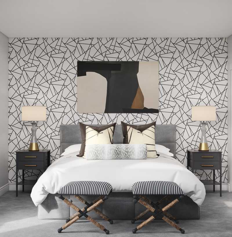 Contemporary Bedroom Design by Havenly Interior Designer Isaac