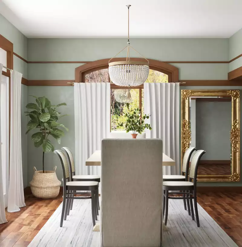 Contemporary, Rustic, Classic Contemporary Dining Room Design by Havenly Interior Designer Sarah