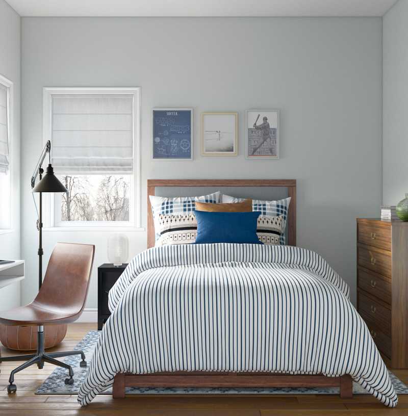 Modern, Industrial Bedroom Design by Havenly Interior Designer Isabella