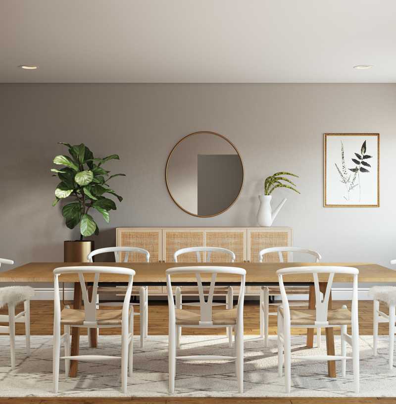 Modern, Farmhouse Dining Room Design by Havenly Interior Designer Britney