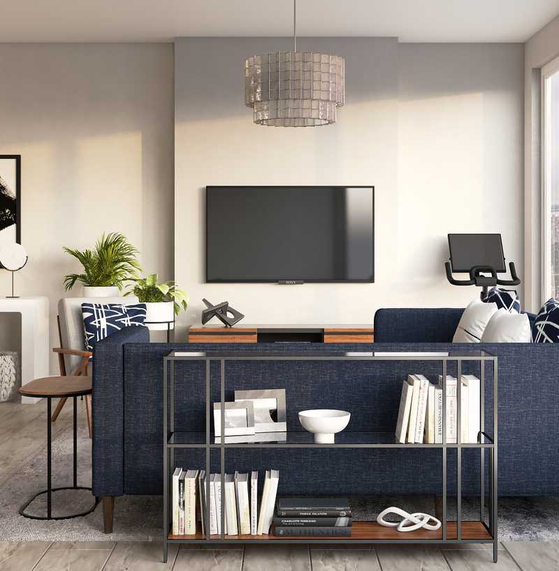 Modern, Industrial Living Room Design by Havenly Interior Designer Jacqueline