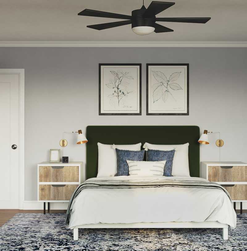 Contemporary, Scandinavian Bedroom Design by Havenly Interior Designer Kelly