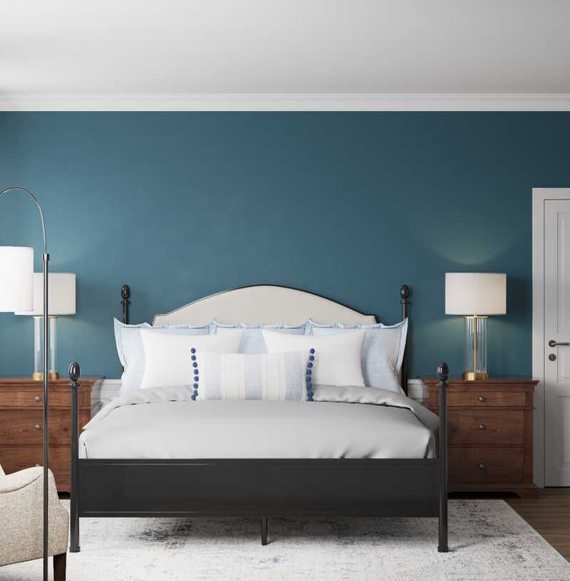 Classic, Coastal, Traditional Bedroom Design by Havenly Interior Designer Jodi