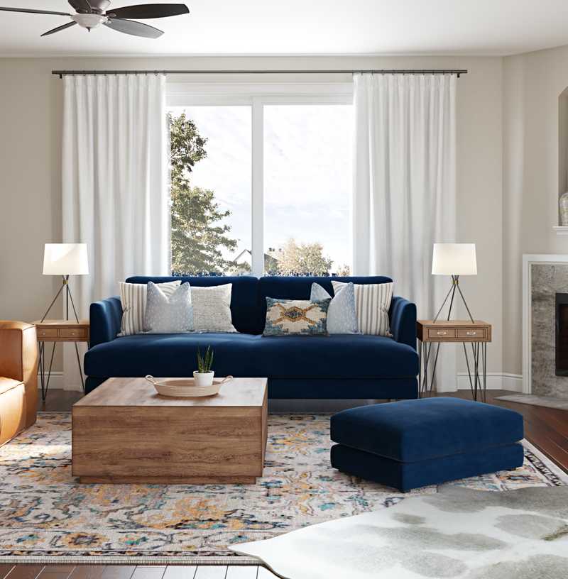 Contemporary, Classic, Traditional Living Room Design by Havenly Interior Designer Britney